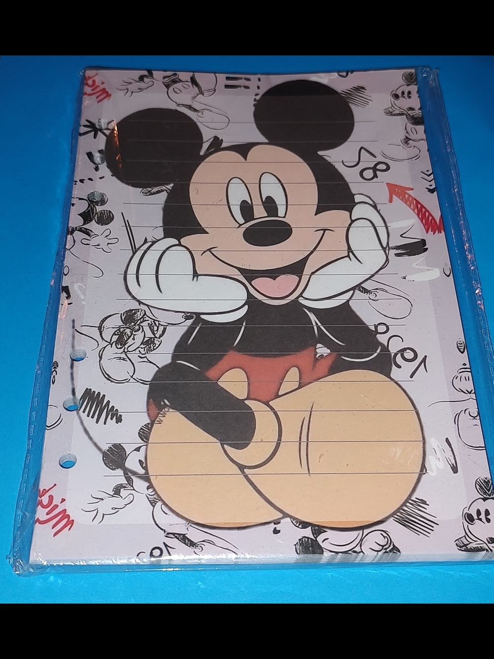 New! A5 Mickey Mouse Lined Notebook. Fit All A5 Notebooks, Binders Journals